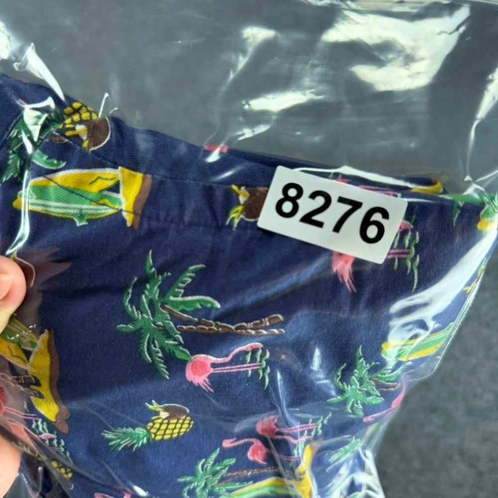 Ralph Lauren Mens XL Hawaiian Flamingo Pineapple Surfboard Classic Fit Shirt Y2K - Picture 9 of 9